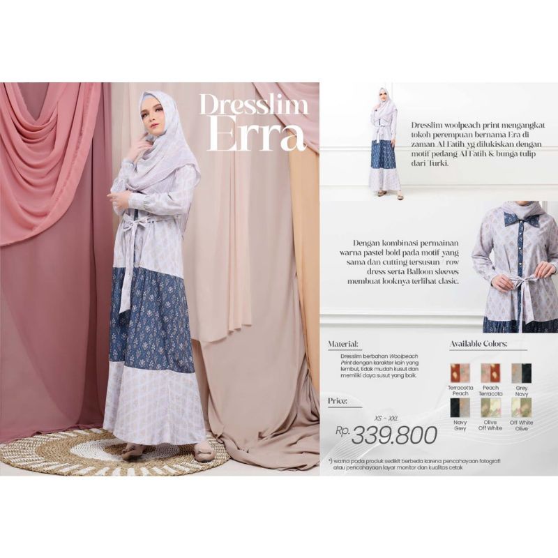 Gamis Rabbani / Dresslim Erra /Busana muslim wanita / gamis wolfis / gamis kekinian / gamis simple