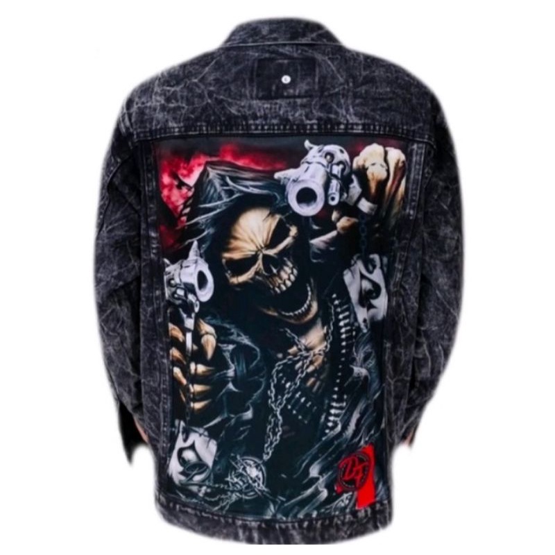 JAKET TENGKORAK / JAKET PRINTING / JAKET PRIA