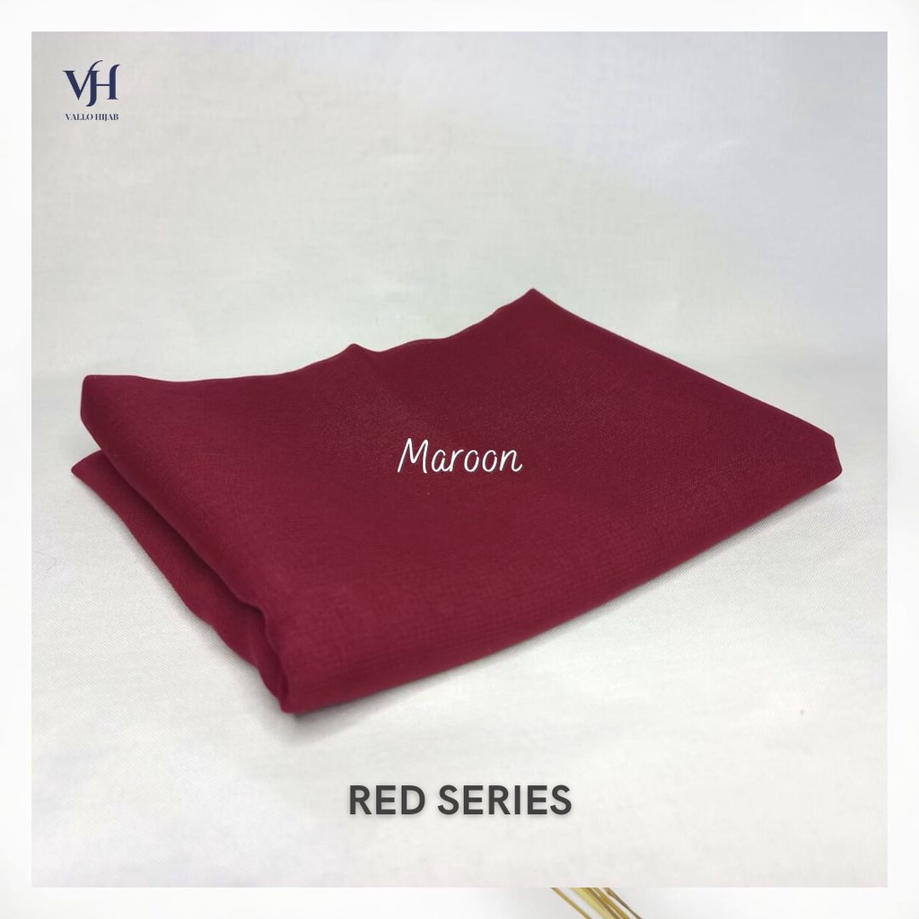 BELLA SQUARE PREMIUM HIJAB SEGIEMPAT POLYCOTTON DA ALUS RED SERIES