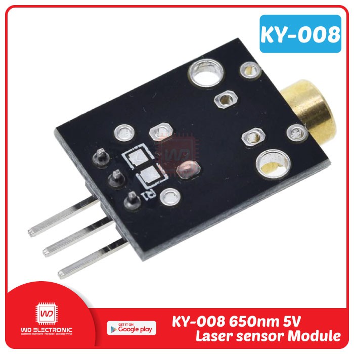 KY-008 LASER DIODE MODULE LASER MODULE 650NM 5V DC