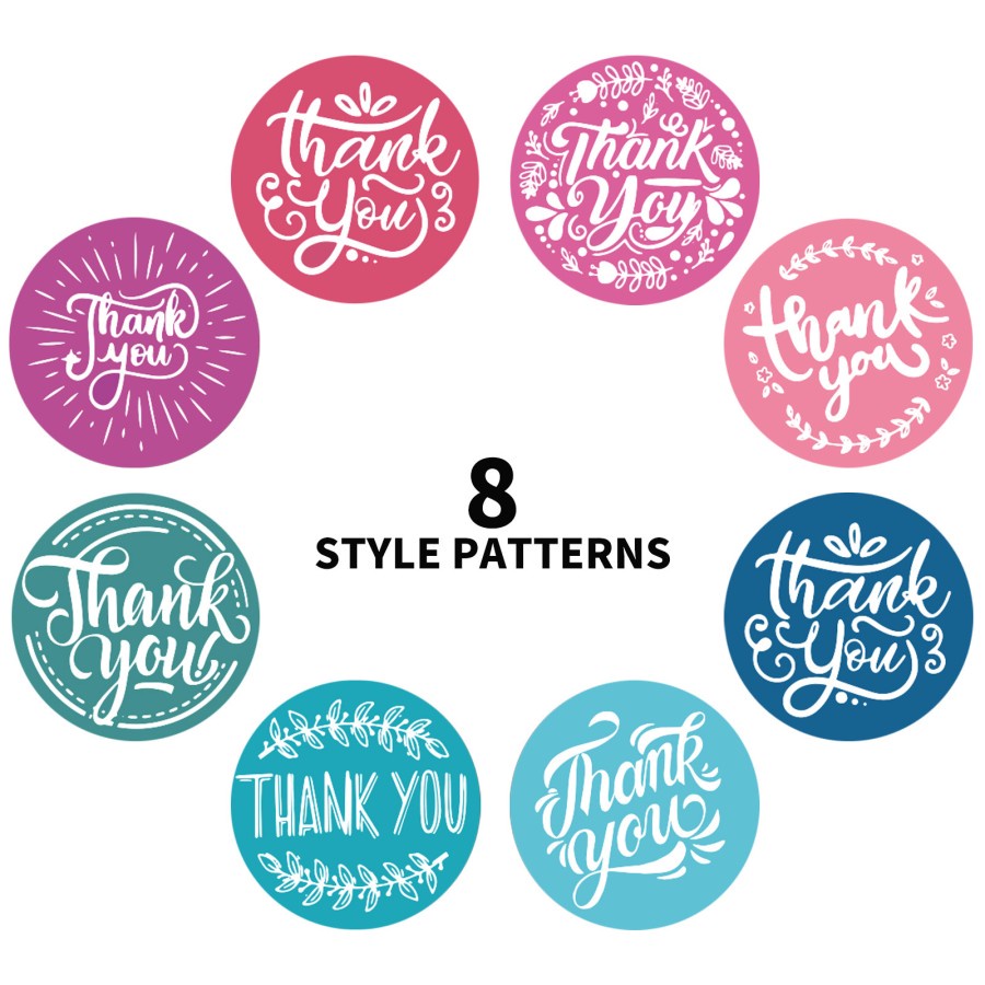 Stiker Thank You Warna Cutting Stiker Murah Label Toples Stiker Ucapan