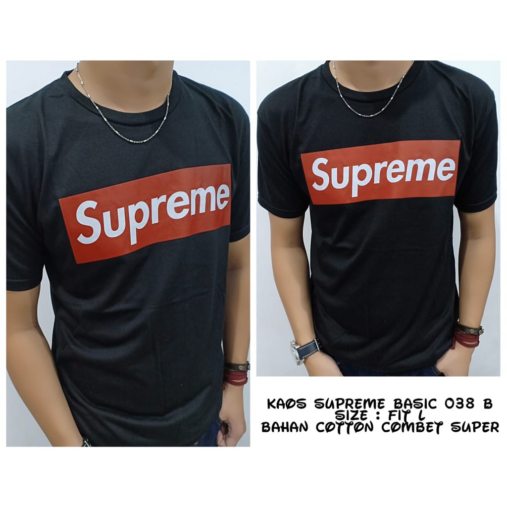 Baju Kaos Supreme Basic 038 Kaos Pria