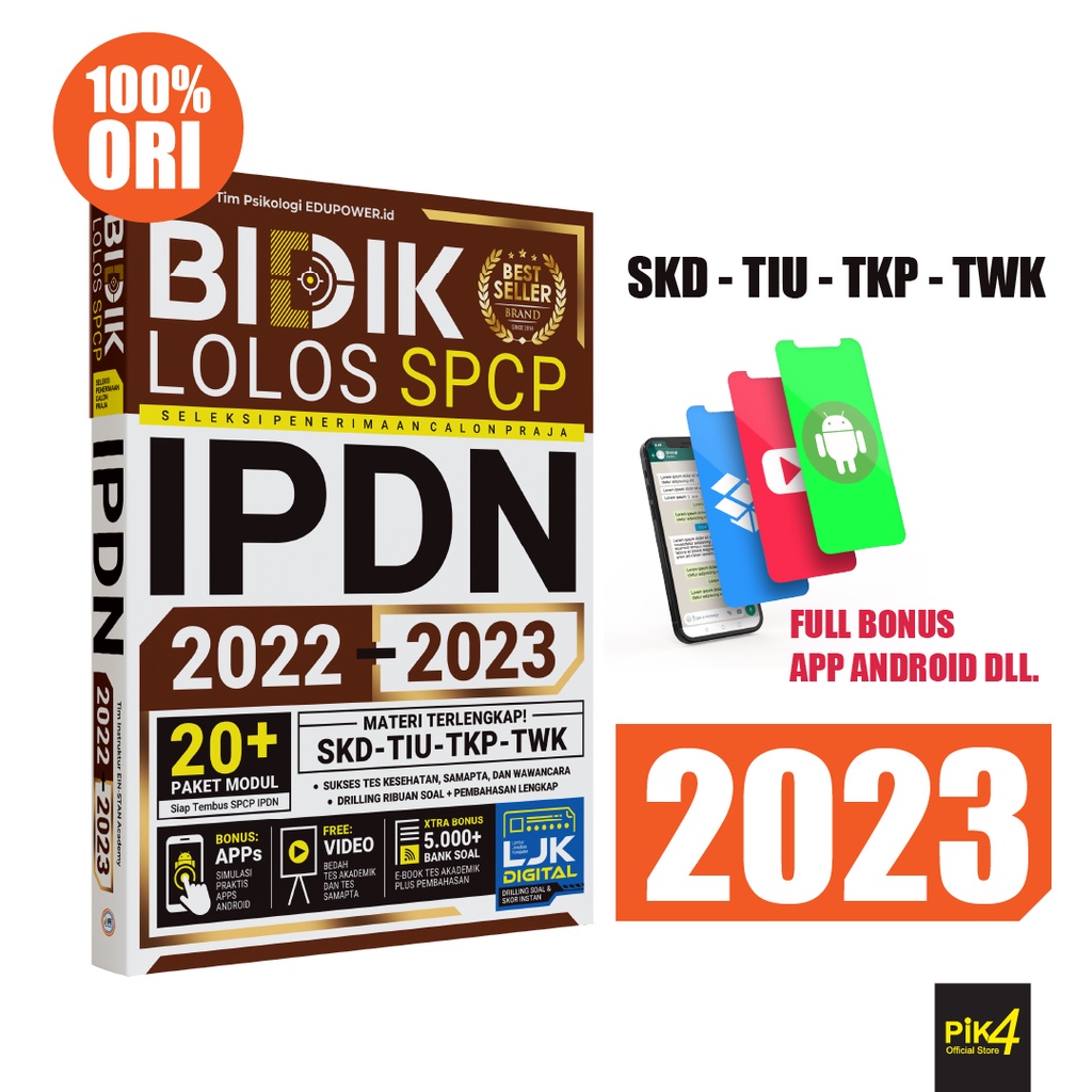 Buku Premium Bidik 99,99% Lolos IPDN 2022 2023 Original Segel