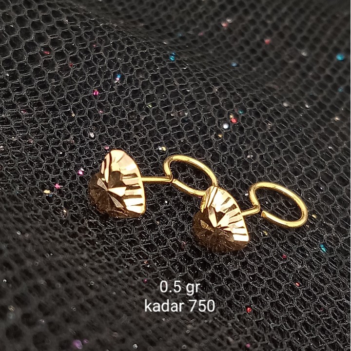 Anting Emas 17K - 0.5 gr Kadar 750 - TMS00000003