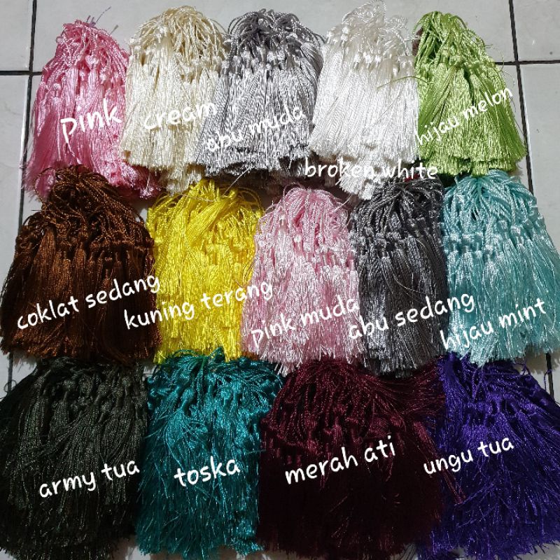 Tassel/Rumbai warna Per 100 pcs Part 1