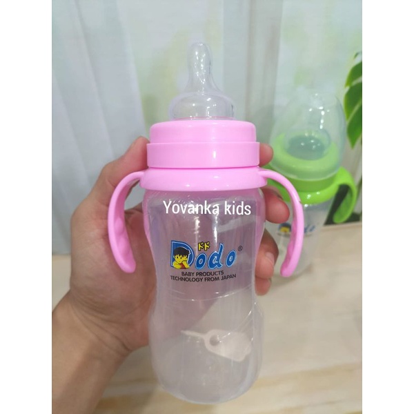 Botol Susu Jumbo Dodo BPA Free 300Ml/180MlDelux Bottle With Handle Nipple Wide Neck DBP011