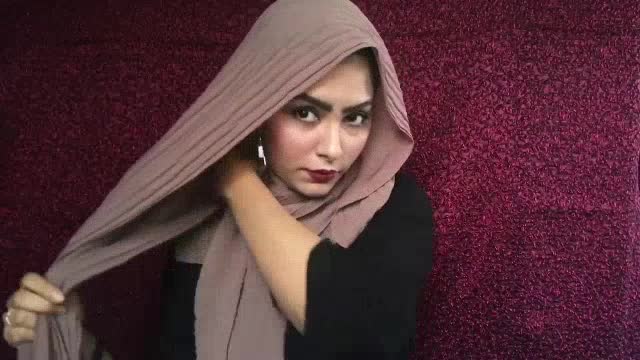 Pleated chiffon hijab / premium hijab shawl pashmina jilbab import crinkle scarf