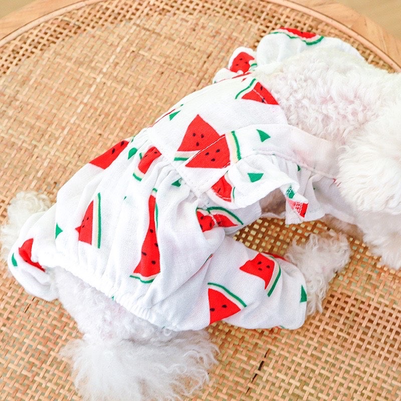 Korea watermelon ruffle jumper