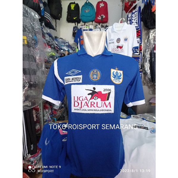 JERSEY KAOS BAJU BOLA PSIS SEMARANG RETRO LIGA JARUM DJARUM 2006