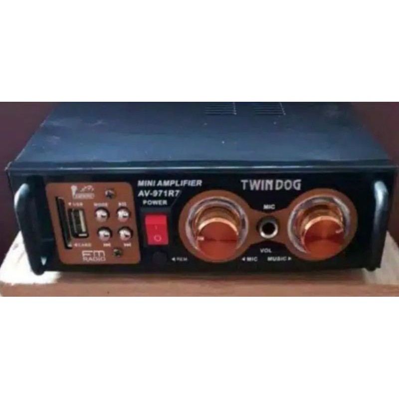 Twindog ,  TD  , AV 971R7 USB  , Twin Dog , Ampli , Amply , Ampli power , Amplifier  Remote