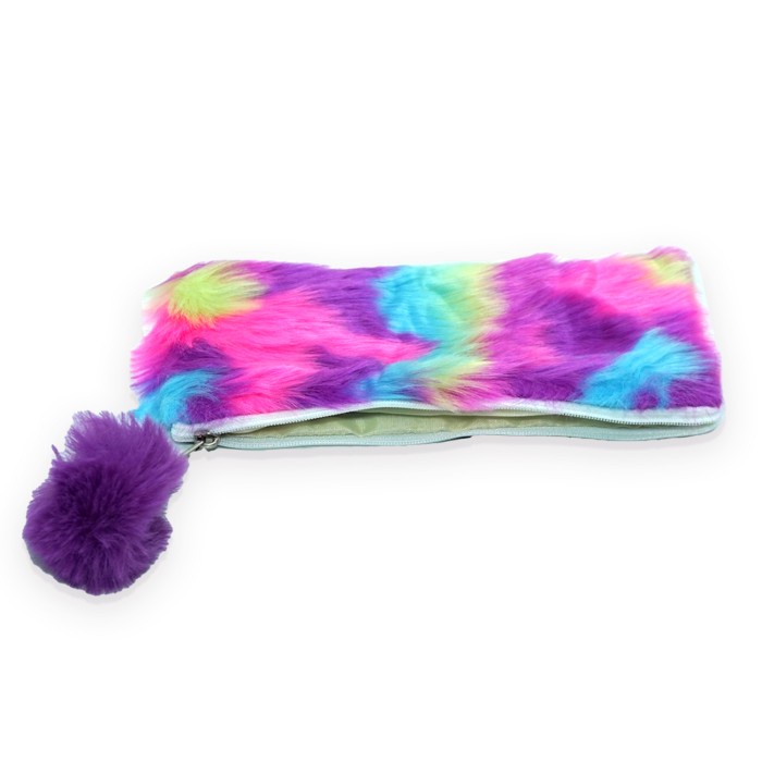 

Aman Tas Pensil Rainbow Kertas Kantong Pulpen/Kantung File Bulu Lembut Lucu Bagus