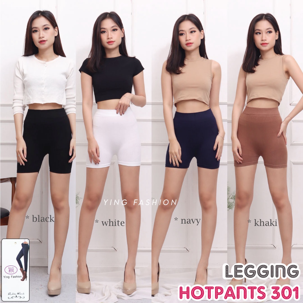 LEGGING HOTPANTS IMPORT 301 / LEGGING PENDEK IMPORT HOTPANTS HIGH WAIST / LEGGING PENDEK SIZE SLIM / LEGGING SHORTPANTS POLOS WANITA / LEGGING WANITA / LEGGING HITAM / LEGGING POLOS WANITA