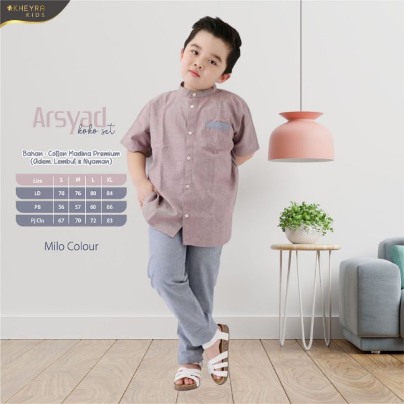 RESTOCK Arsyad Koko Set Kids by Kheyra/Koko dan celana anak