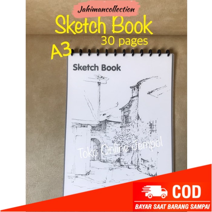 

✨ BISA COD ✨ ATK730LR A3 Sketch Book LYRA 9210290 bisa di refill buku sketsa gamba