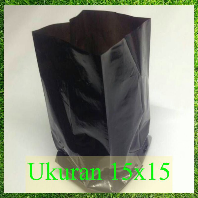 polybag ukuran 15x15 isi 5pcs