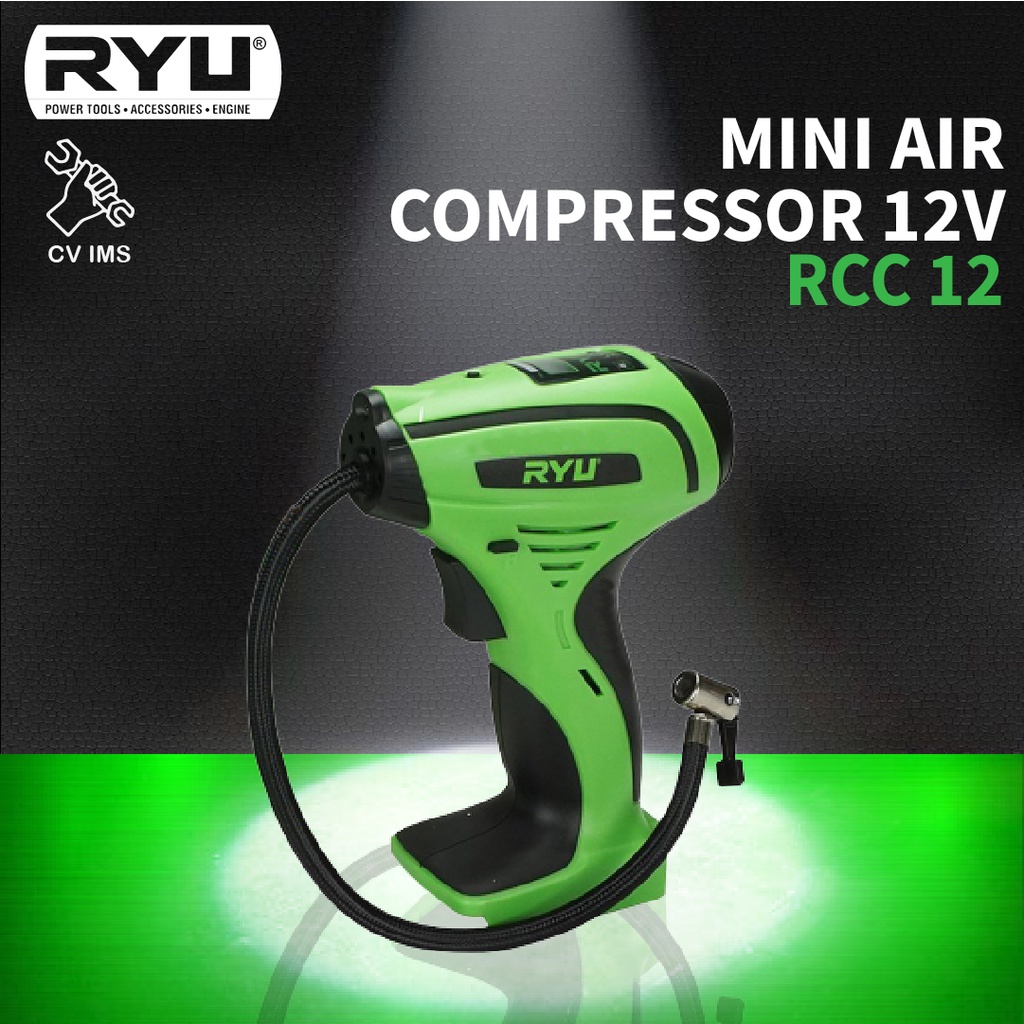 RYU Pompa Angin Listrik Mini Air Compressor 12v