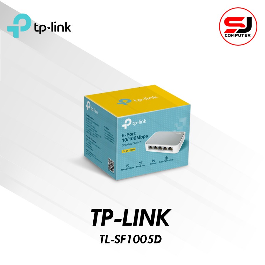 Switch HUB TPLINK 5 Port TL-SF1005D 10/100Mbps Network TPLINK Original