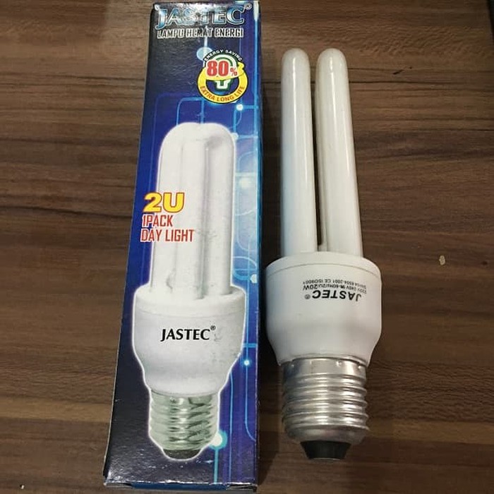 Lampu Jari 2U Putih merk Jastec Murah Termurah Ecer Grosir 20 Watt