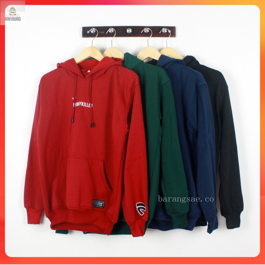 JAKET SWEATER HOODIE JUMPER F KILLER NAVY BORDIR L XL