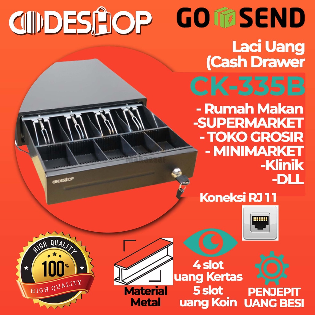 PAKET KASIR TOKO/ PRINTER KASIR BLUETOOTH /LACI KASIR/ SCANNER BARCODE