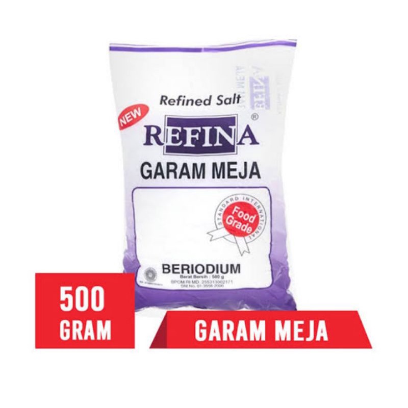 

PROMO !! GARAM REFINA / GARAM MEJA 500 gr