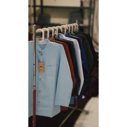 GROSIR Baju Koko As Shahih Polos Lengan Panjang Saku Samping Bahan Mengkilap Kokoh Haibah Habaib Habib Ammu Original Collection Pria Dewasa Terbaru Taqwa Kazimi El rumi Al mia Murah Putih Hitam Atasan Muslim Pria Fasion Pakaian Muslim Pria Tangan Panjang-7