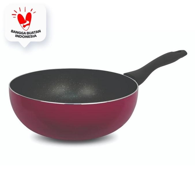 Kirin Teflon Wajan Lado-Lado Series Deep Wok 18 cm