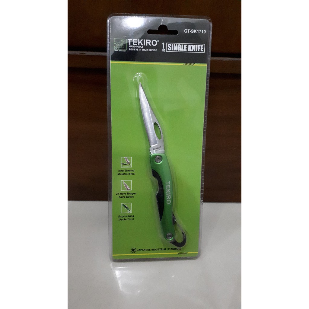 Pocket Knife Pisau Okulasi Lipat Tajam dan Kuat Tekiro Premium