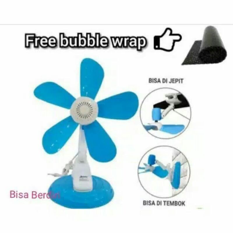 Kipas Angin Jepit Arashi / Meiko 3 in 1 5 baling 20W (Duduk- Jepit &amp; Dinding ) / Clip fan