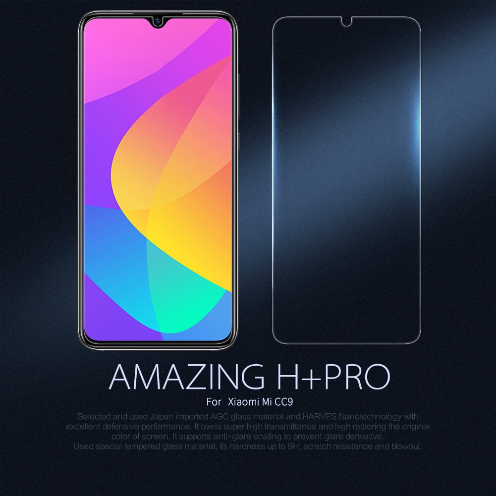 Xiaomi Mi CC9 Tempered Glass NILLKIN AMAZING H+ Pro