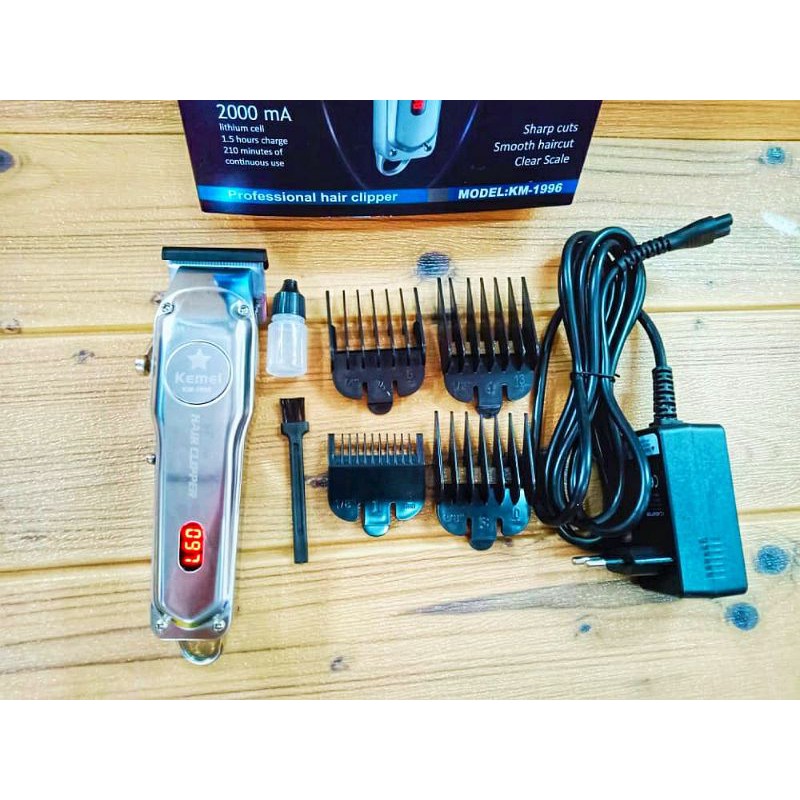 ALAT CUKUR RAMBUT HAIR CLIPPER | Clipper Full Metal | Mesin Pencukur LCD |Barbershop