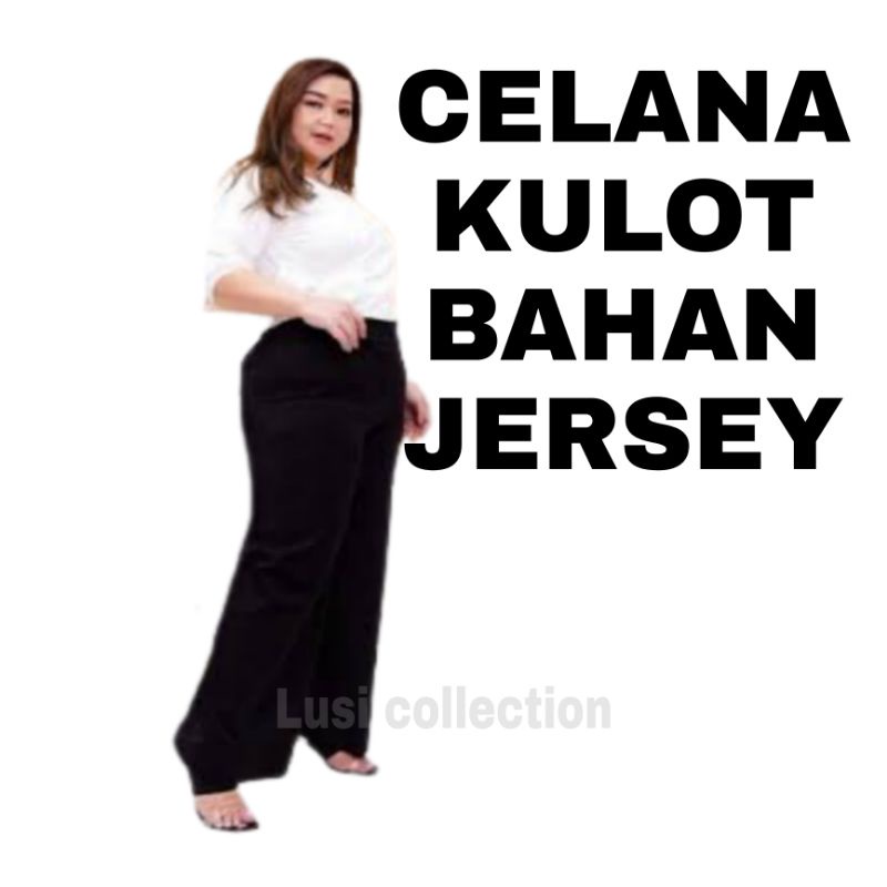 Celana Kulot  Bahan Jersey Premium Panjang