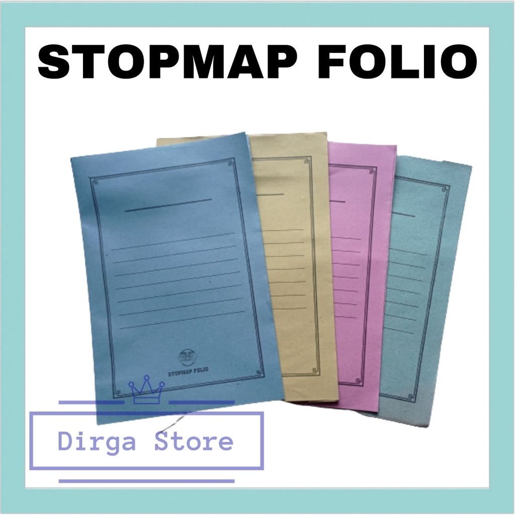 

Stopmap Map Kertas Dokumen File Bisnis Berkas Data Kantoran Ukuran Folio F4 Polos