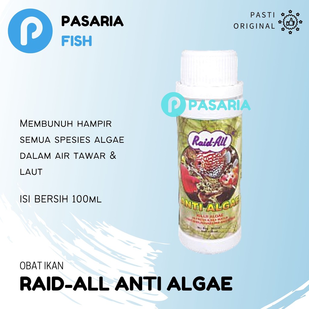 Jual Raid All Anti Alga Algae Lumut Air Laut Dan Tawar Penjernih Kolam