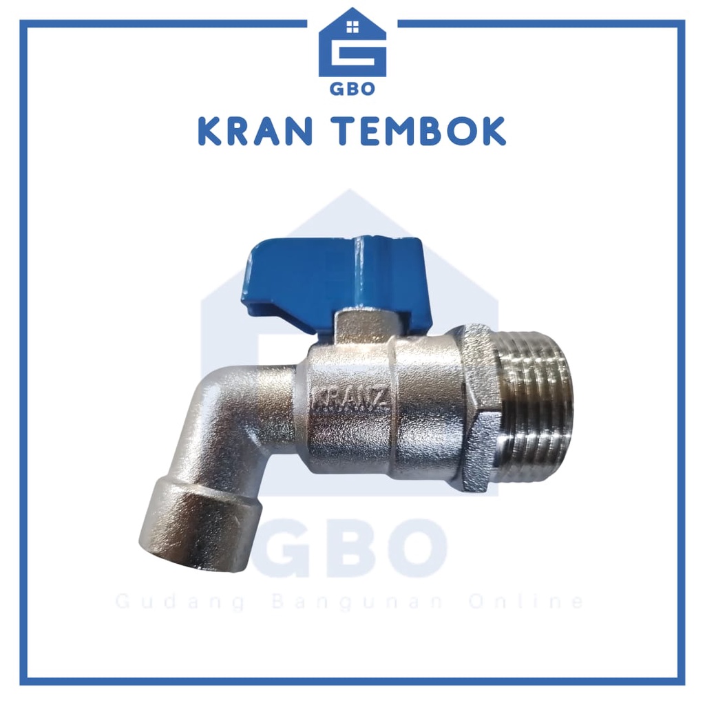 KRANZ KERAN AIR BM 1/2" / KRAN AIR / KRAN TEMBOK / MERK KERAN