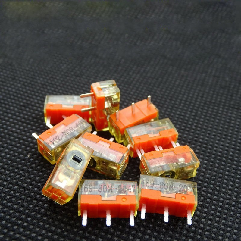 Cre 2pcs / Pak Tombol Micro Switch Gold Contactor 80 Juta Klik Anti Debu