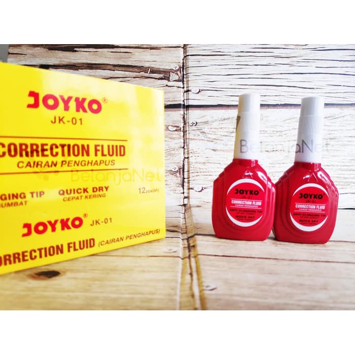 Correction Fluid / Tipex Cair Joyko JK-01 [1 LUSIN]