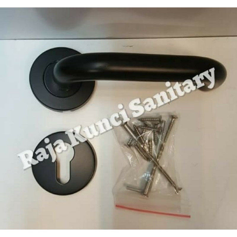 Handle Pintu Roses U Hitam /Black Stainless Stell/Gagang Pintu/Pegangan Pintu/Tarikan Pintu