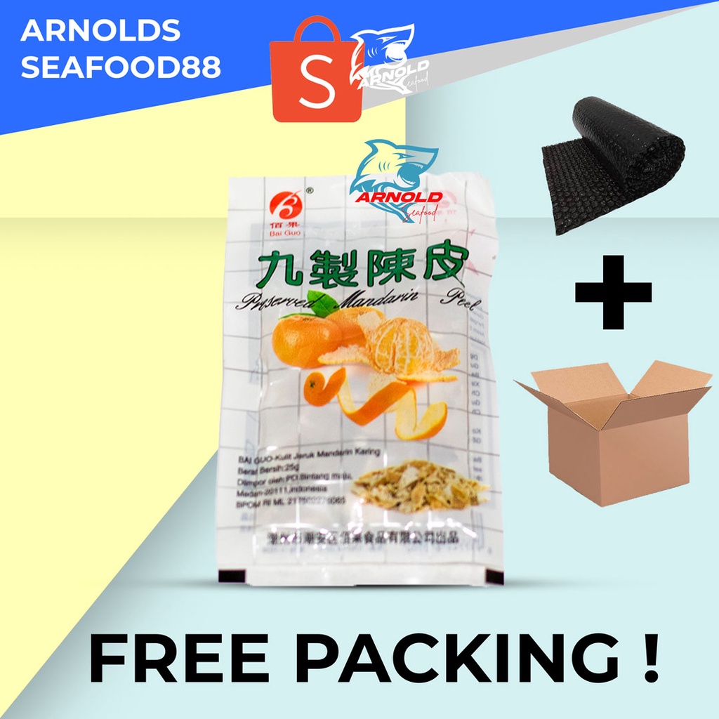 

kulit jeruk mandarin kering 25gr / Preserved Mandarin Peel
