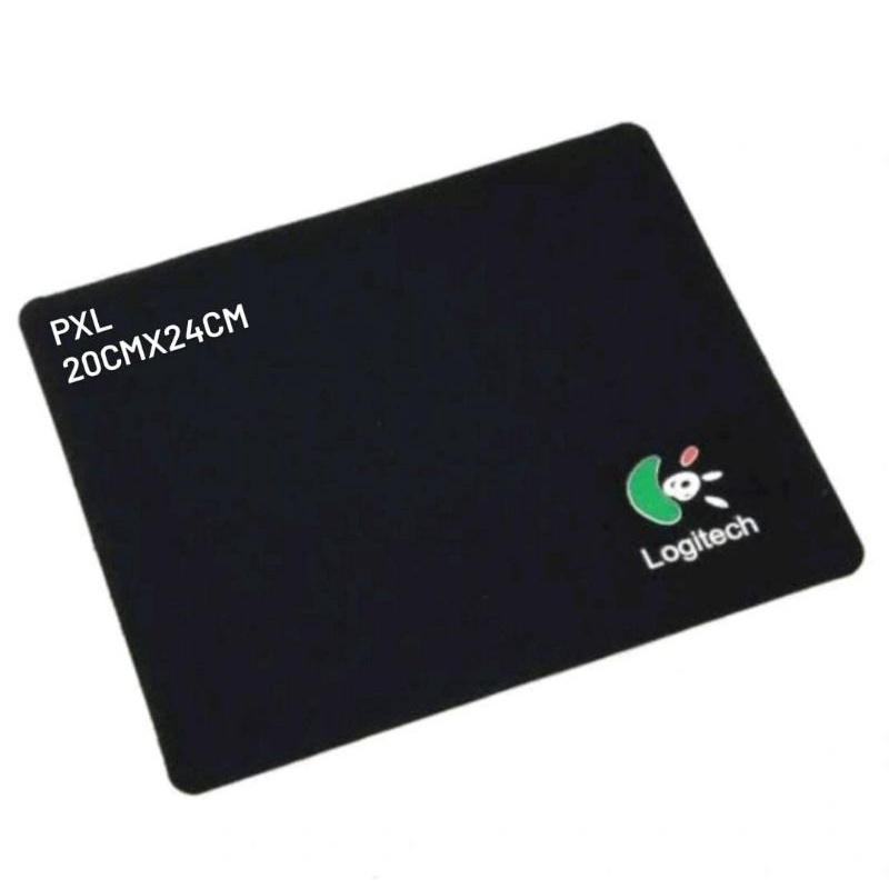 Mousepad Polos Hitam Logitech/Microsoft UK. PxL 20cmx24cm