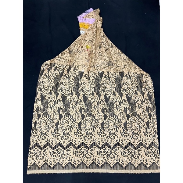 Kain Bahan semi italy Kebaya Brokat Bali - kain bahan kebaya - kain lembaran buat kebaya- kain bahan busana - kain bahan kebaya wisuda