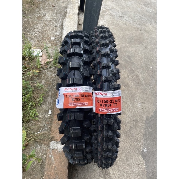 Ban cros trail trabas KENDA MILLEVILLE II satu set 80/100-21 110/100-18 produksi 2023 seri K785 untu
