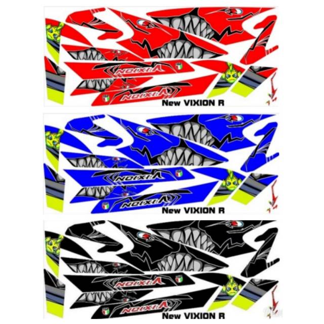 Striping Vixion R 2017 2018 2019 All New Vva Variasi Yamaha Stiker