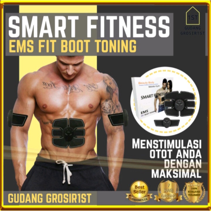 [BISA COD] SET 3 PCS Stimulator Terapi EMS Otot Six Pack ABS SIXPACK SCULPTER