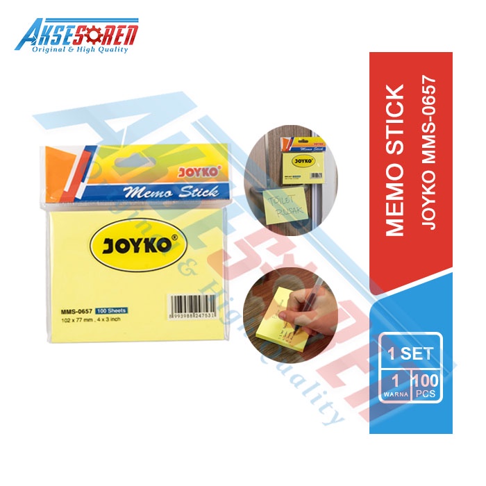 

Memo Stick Joyko [MMS-0657] / Memo Tempel / Penanda Buku / Buku Memo / Catatan