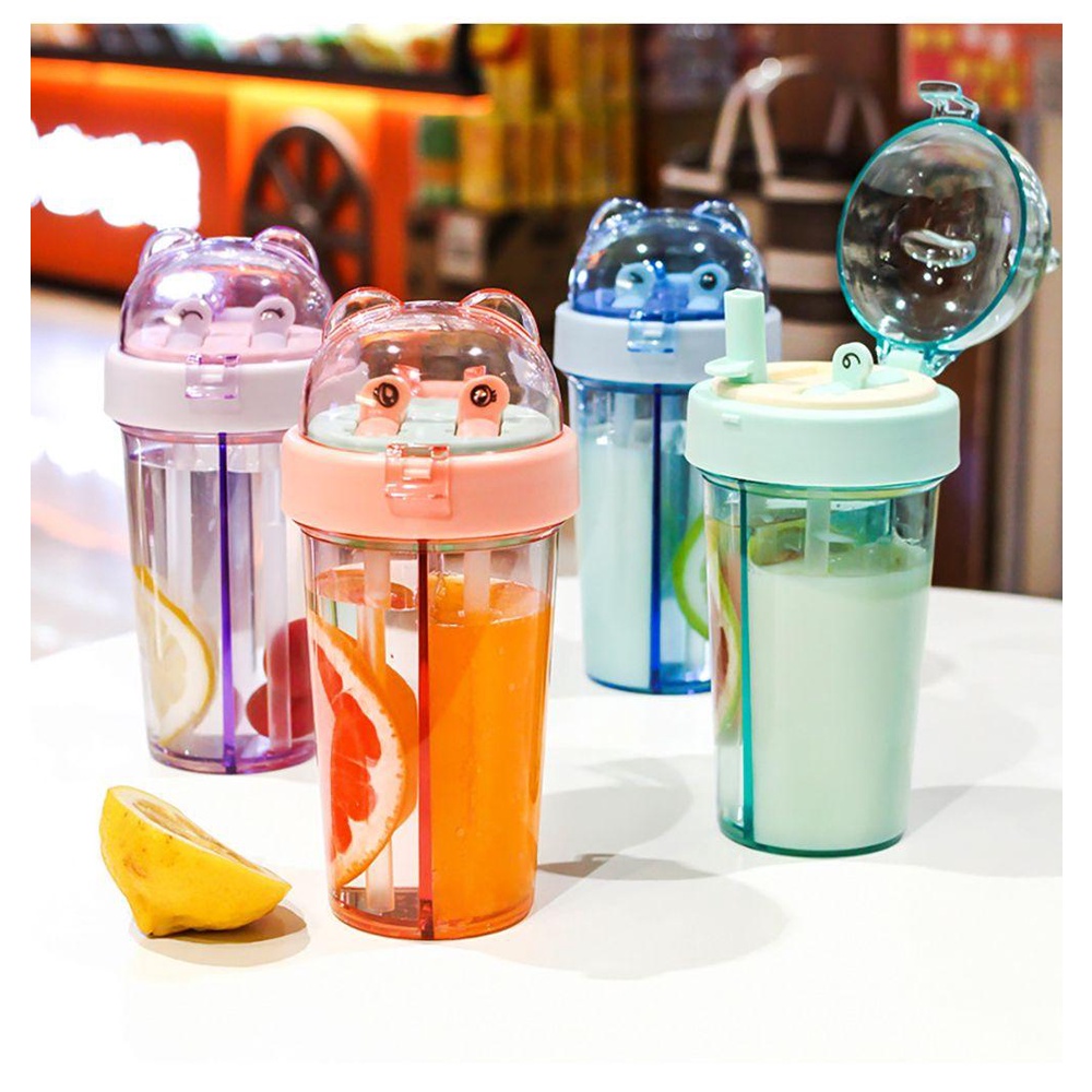 Solighter Water Bottle Portable Gelas Plastik Mug Minum