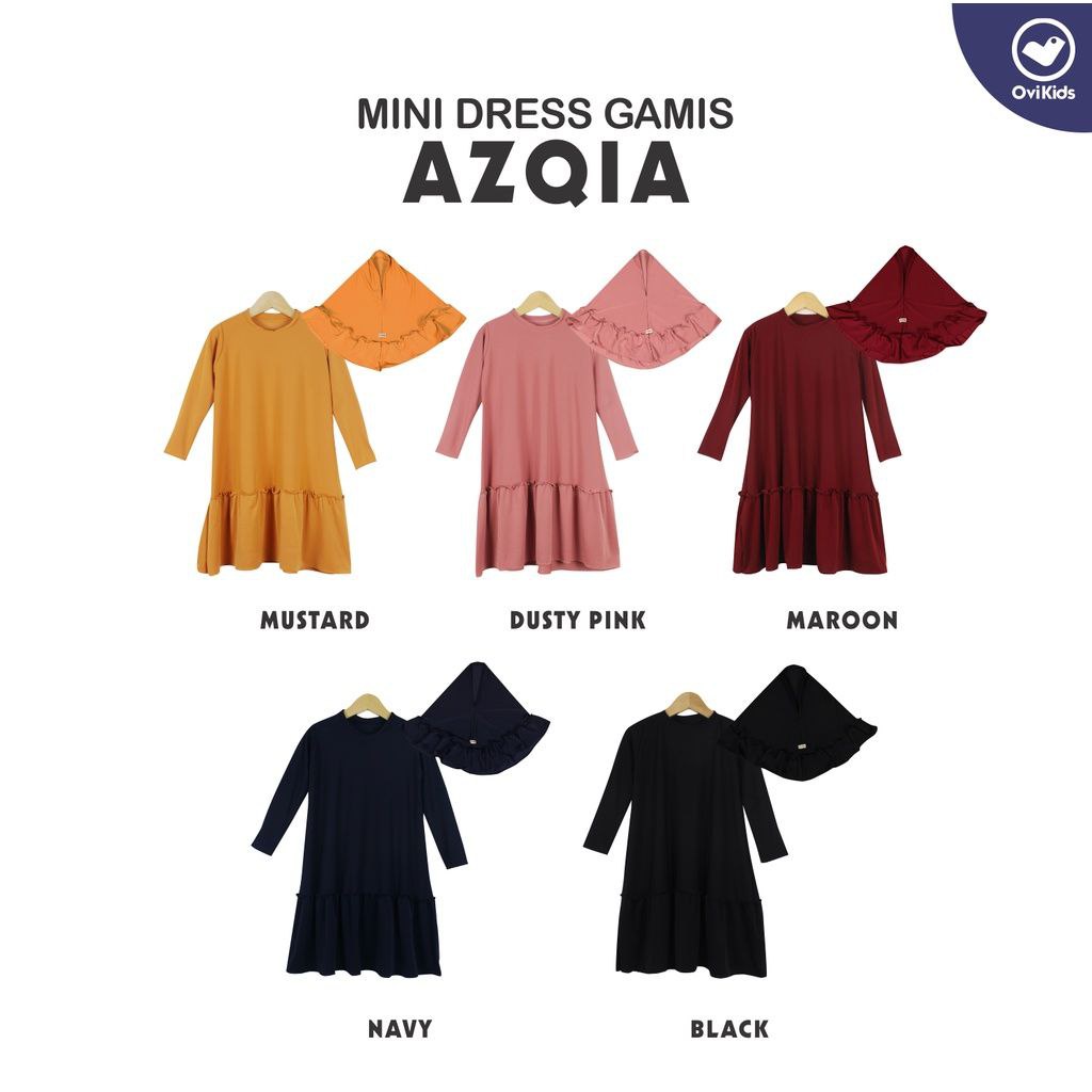 OVIKIDS - AZQIA - Set Gamis Anak Perempuan (2-4 Tahun)