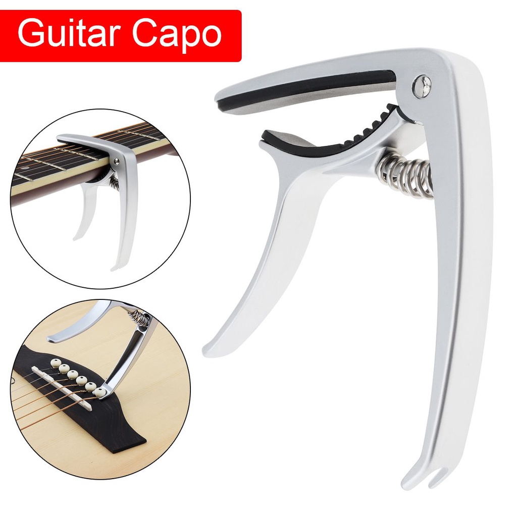 Capo Tuner Bahan Zinc Alloy Untuk Senar Gitar Bass Ukulele