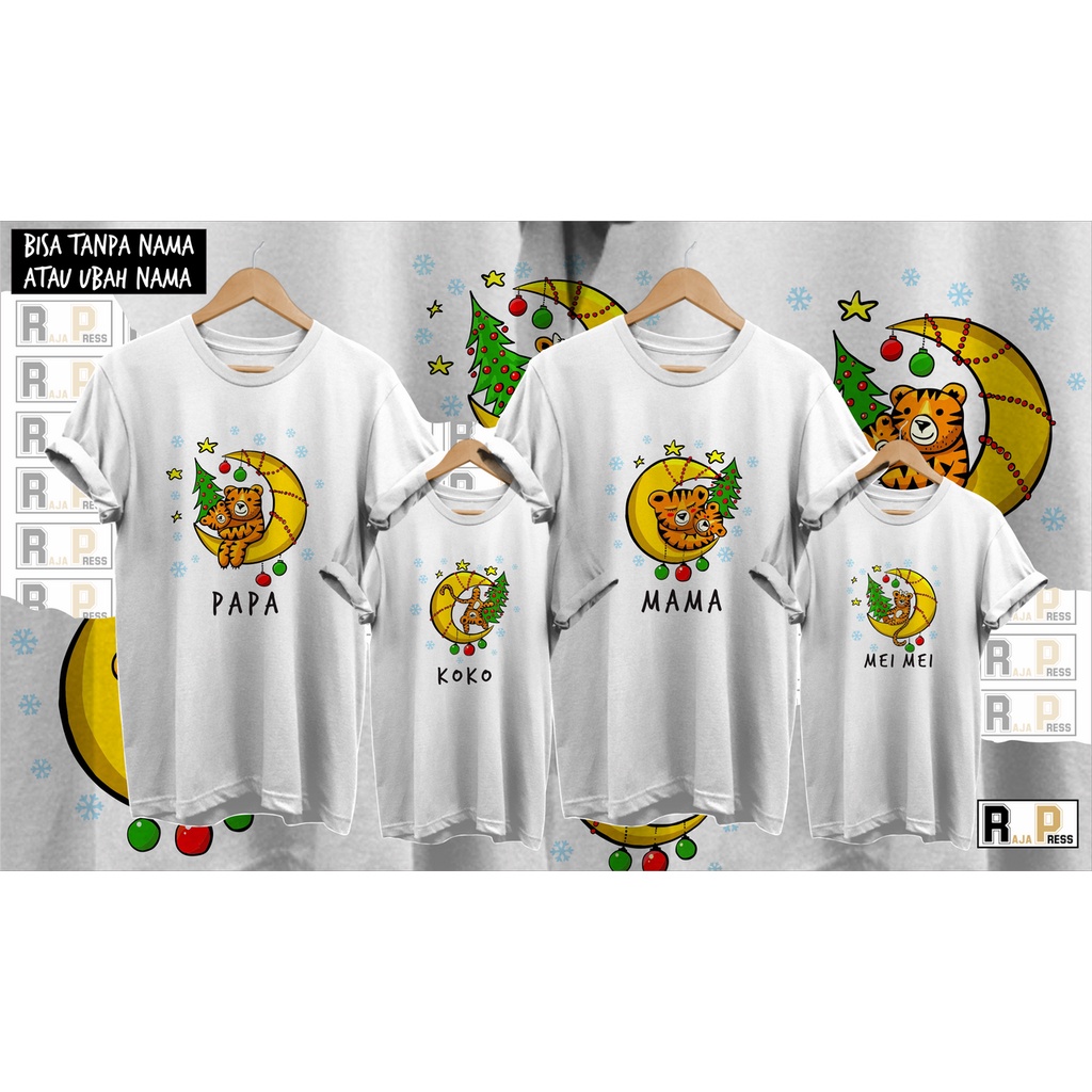 KAOS NATAL BAJU BULAN FAMILY NATAL HAPPY NEW YEAR CHRISTMAS