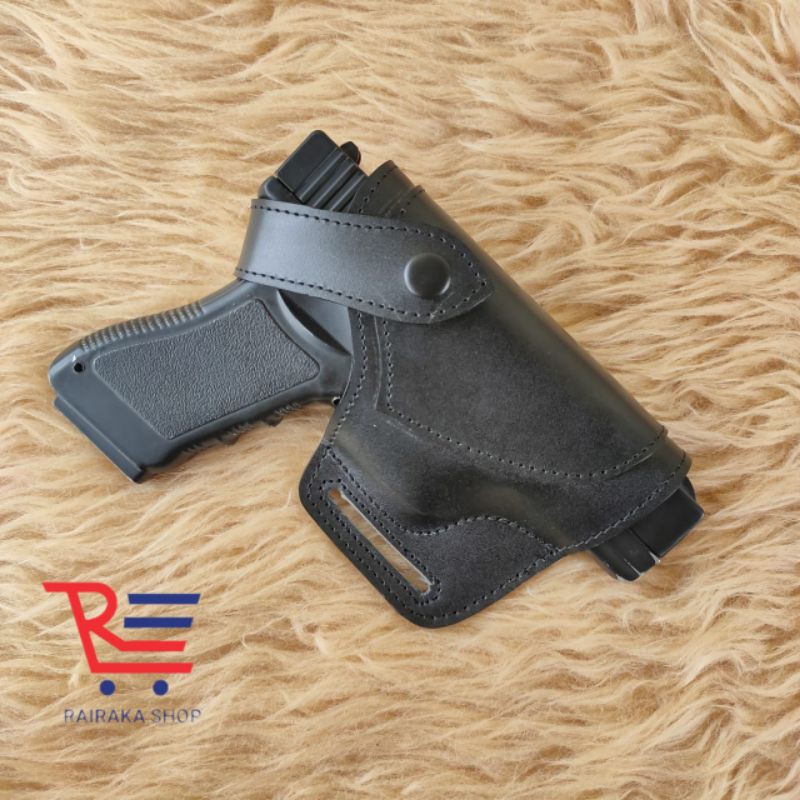Holster kulit sarung pistol kulit